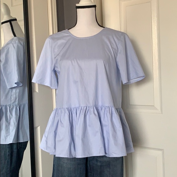 Zara Tops - ⬇️REDUCED!! Zara Poplin blouse with frill